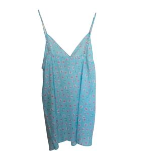 Lilly Pulitzer Light Blue Floral Chemise Nightgown